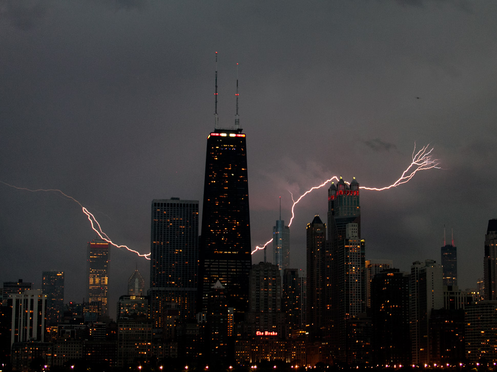 Chasing Lightning in Chicago mid- June